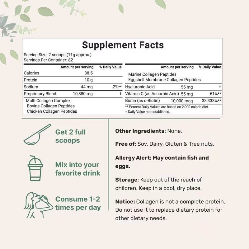 Multi Collagen Protein Powder Supplement