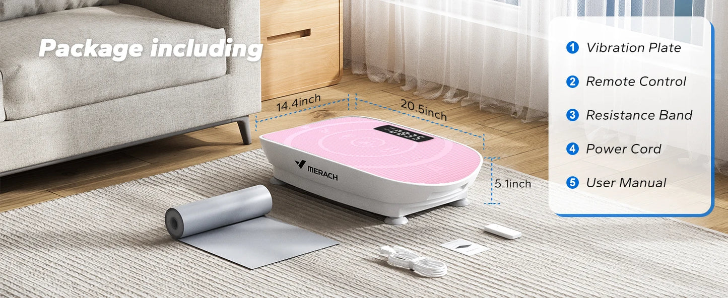 MERACH Vibration Plate Exercise Machine Whole Body Workout