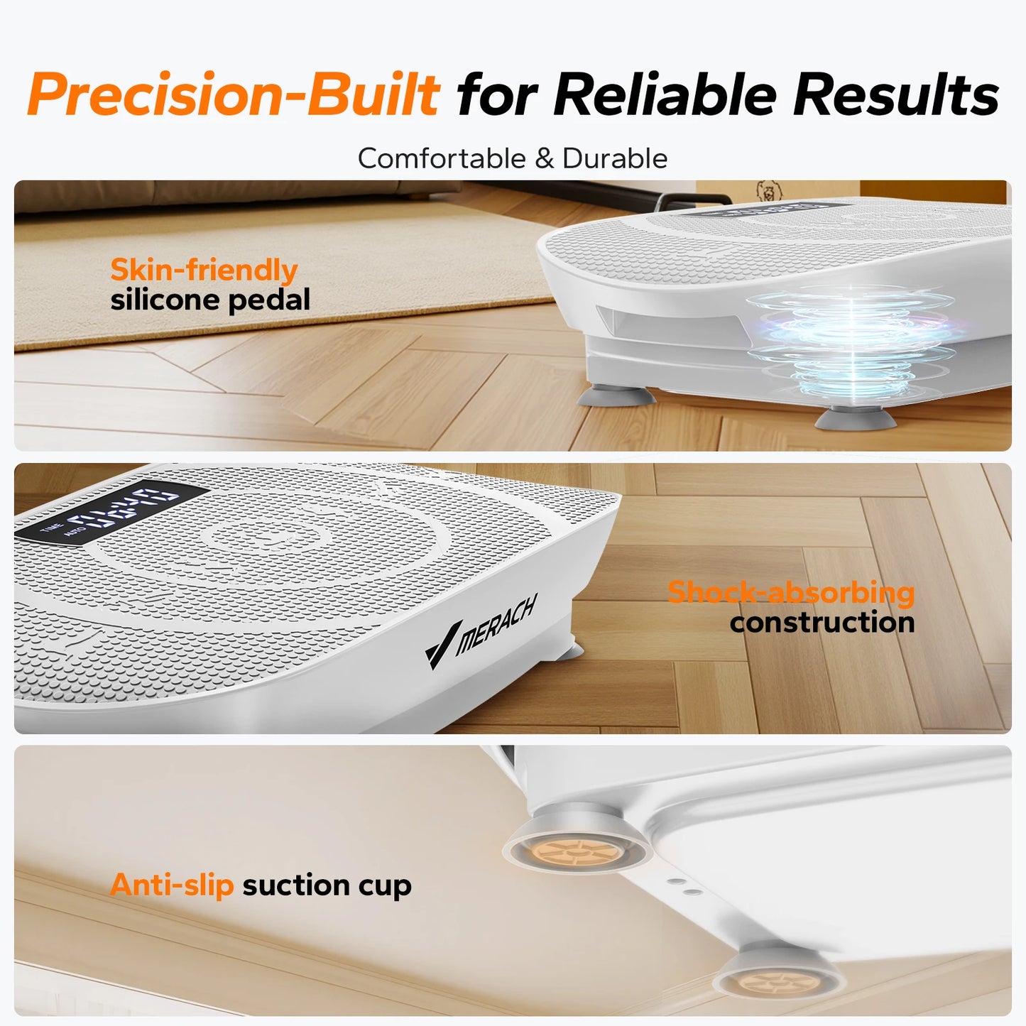 MERACH Vibration Plate Exercise Machine Whole Body Workout