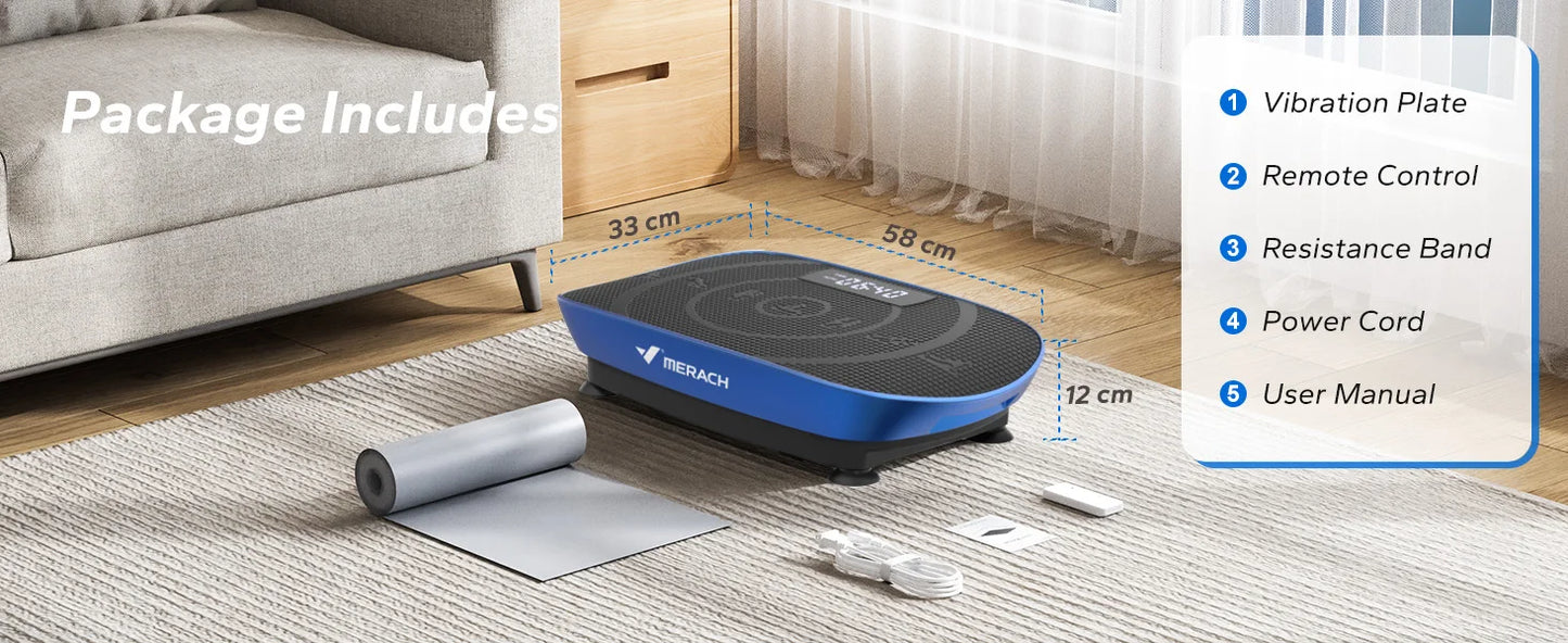 MERACH Vibration Plate Exercise Machine Whole Body Workout