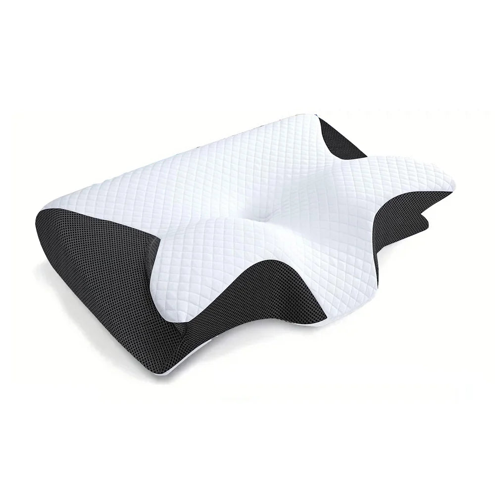 1pc Memory Foam Cervical Orthopedic Neck Pillow